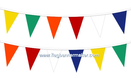 Promotional pennant strings