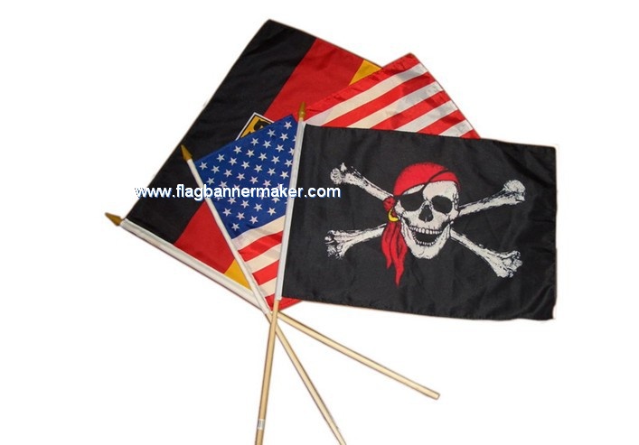 Promotional stick flags