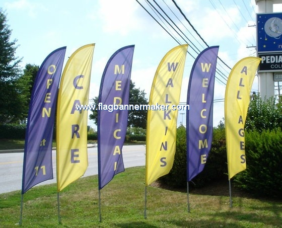 Custom logo sail flags