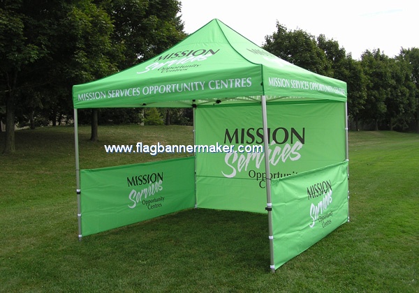 Full color pop up marquee