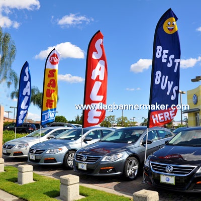 Car sale feather flags