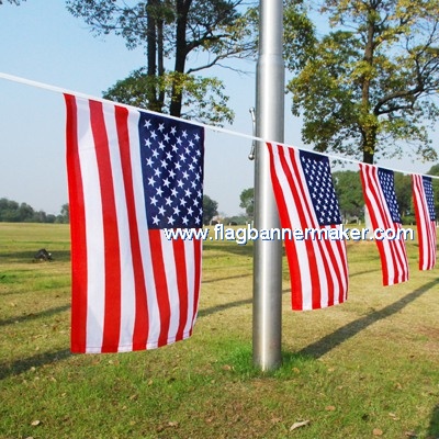 Polyester printed bunting flags